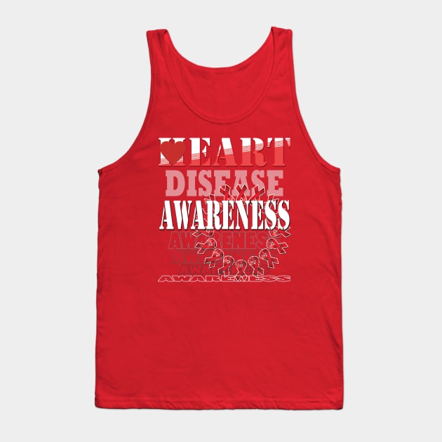 Heart disease awareness month Tank Top by TeeText